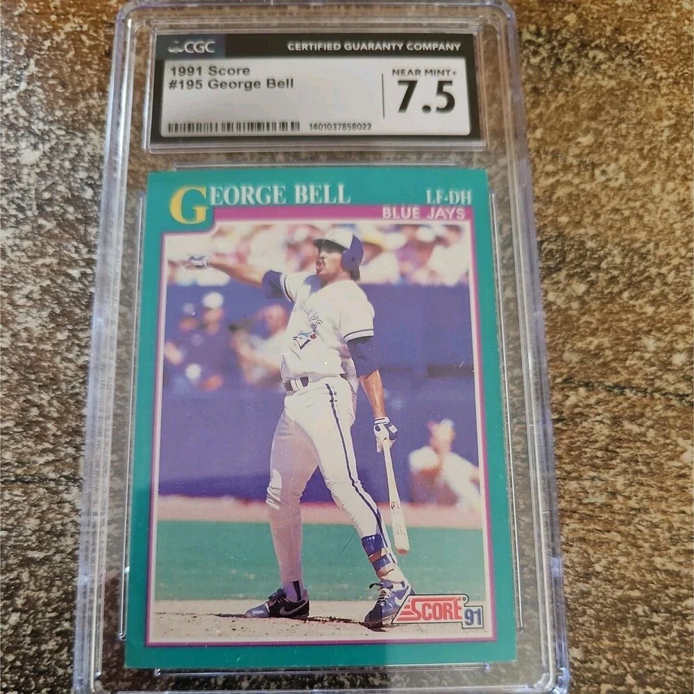 1991 Score #195 - George Bell CGC 7.5 Toronto Blue Jays